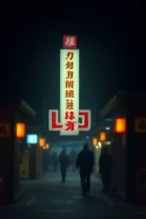 悬疑片《第七号证词》竖版海报，冷蓝色调下人物站在法庭走廊尽头