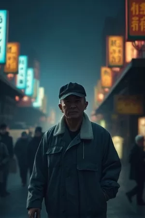 《铁锈与玫瑰》竖版封面，锈迹斑斑的铁门上别着一朵玫瑰